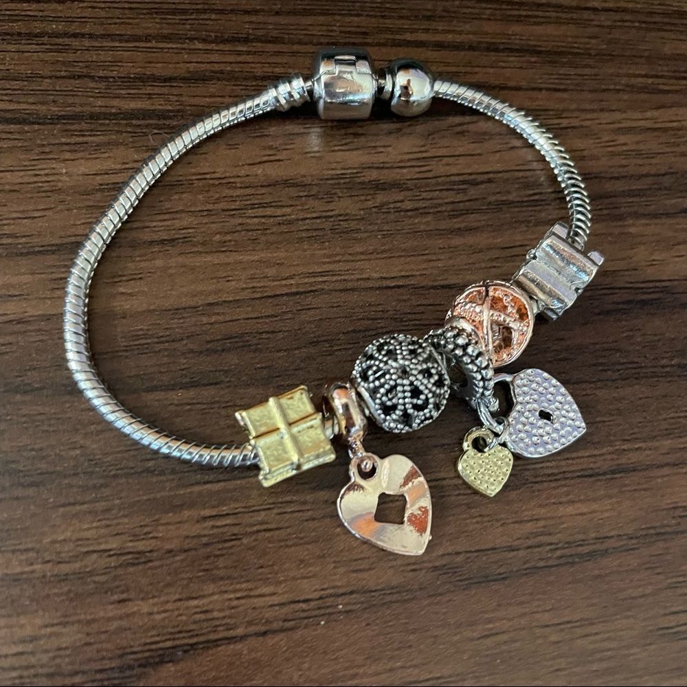 2x$20 - Women’s Silver Color Charms Bracelet - Picture 6 of 10